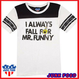 JUNK FOOD Women's I ALWAYS FALL FOR MR FUNNY TEE junk-43／ジャンクフード　レディース ミスターファニー Tシャツ 　Sサイズ　junk-43