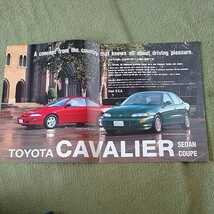 トヨタ キャバリエ 1996年モデル 33ページ本カタログ+価格表 未読品_画像2