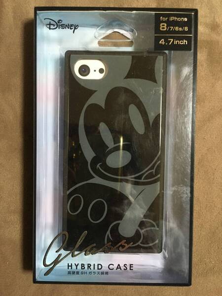 【 送料無料!!・未使用に近い商品です!】★PGA製 Premium Style◇ミッキーマウス ガラスハイブリッドケース◇iPhoneSE/8/7/6s/6用★