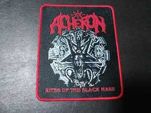 ACHERON 刺繍パッチ ワッペン rites of the black mass / celtic frost hellhammer morbid angel deicide Cannibal Corpse death slayer