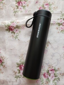 スターバックス STARBUCKS ステンレスボトル 魔法瓶 水筒 レザー ストラップ