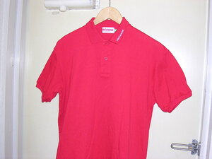 90s 00s 当時物 ミキハウス MIKIHOUSE 襟刺繍 ポロシャツ 赤 メンズ L vintage old