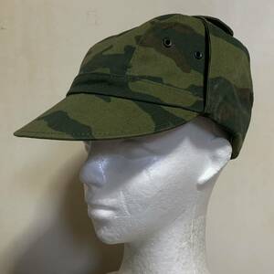 未使用新品 ロシア軍 フローラ迷彩 戦闘帽 56 57cm 帽章付属 07年製 VSR-98 チェチェン オセチア 5日間戦争 ロシア連邦軍 キャップ 帽子