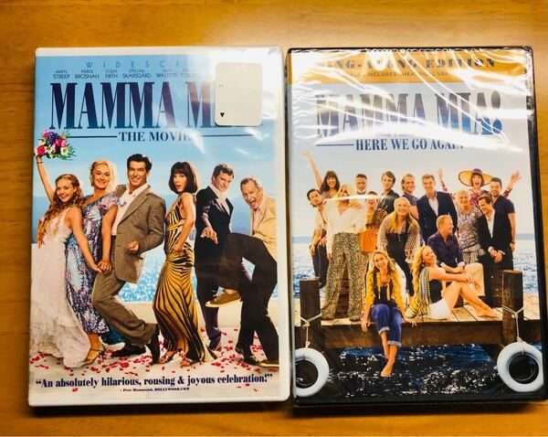 英語版 マンマミーア the movie & here we go again dvd