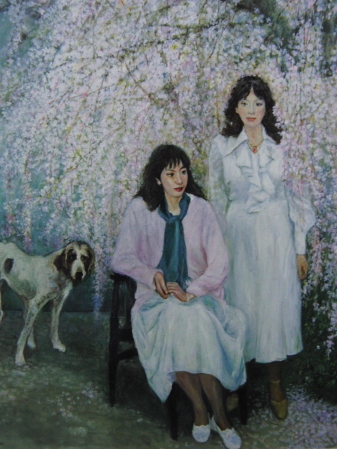Matsui Tokuo, [Printemps 2003], Provenant d'une rare collection d'art encadrant, Produits de beauté, Nouveau cadre inclus, frais de port inclus, peintre japonais, Peinture, Peinture à l'huile, Portraits