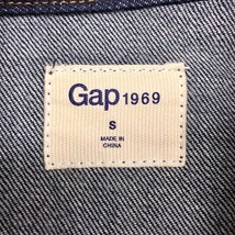 GAP ギャップ S メンズ デニムジャケット トラッカージャケット Gジャン ジージャン アウター 長袖 無地 ボタン留め 服 綿100% ネイビー 紺_画像3