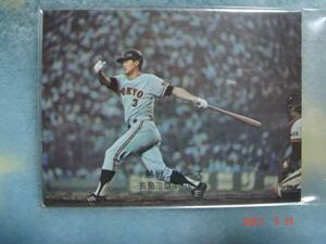カルビー '74年 プロ野球カード NO.376 (長島／巨人) 美品