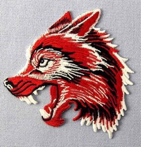 アイロンワッペン 刺繍ワッペン ウルフ wolf 狼 オオカミ ワッペン アップリケ かっこいいワッペン