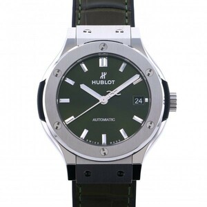 ウブロ HUBLOT クラシックフュージョン チタニウム グリーン 565.NX.8970.LR グリーン文字盤 新品 腕時計 レディース, ブランド腕時計, あ行, ウブロ