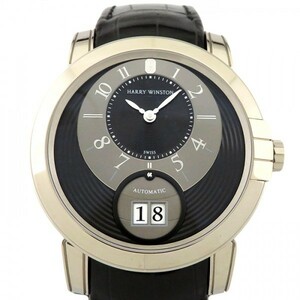 ハリー・ウィンストン HARRY WINSTON ミッドナイト ビッグデイト MIDABD42WW002 ブラック文字盤 新品 腕時計 メンズ
