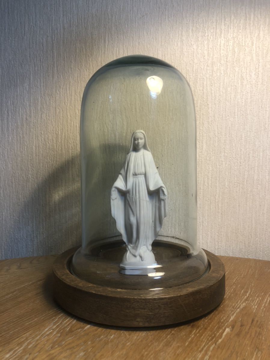 独創的 キリスト バカラ マリア アンティーク 彫刻 クリスタル 立体像 
