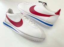 デッド 新品 17年 NIKE CLASSIC CORTEZ LEATHER ナイキ クラシック コルテッツ レザー トリコロール us 12 JP 30 レアカラー 正規品_画像2