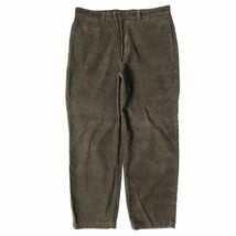 90's 00's ギャップ GAP ノータック コットン コーデュロイパンツ (36/30) こげ茶 細畝 90年代 00年代 旧タグ オールド_画像2