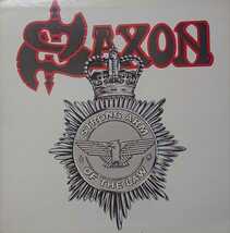 ☆特選☆SAXON/STRONG ARM OF THE LAW'1980UK CARRERE MAT.1 ORG W/ FREE PATCH_画像1