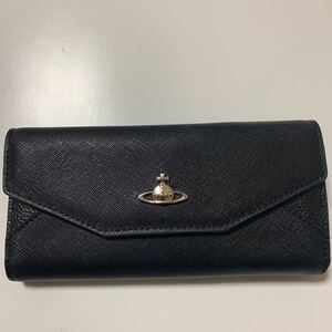 美品 Vivienne Westwood ヴィヴィアンウエストウッド 長財布 ブラック レディース財布