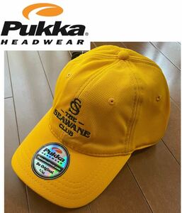 ★新品タグ付★Pukka HEADWEAR★THE SEAWANE CLUB(USA N.Y）のイエローメンズキャップ/L-XL