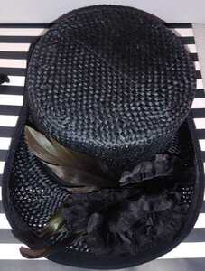 新品　ヘッドドレス　ミニ帽子　1個　黒　　※注意※2個セットではありません！