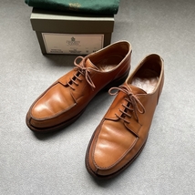 【最終価格】CROCKETT&JONES、クロケット&ジョーンズ、モールトン、MORETON、6 1/2E、ラスト：292、Uチップ、リッジウェイソール、英国靴_画像10