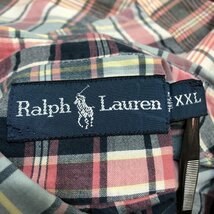 大きいサイズ　ＸＸＬ　Ralph Lauren ラルフローレン　ボタンダウン　長袖シャツ　チェック柄　メンズ_画像7