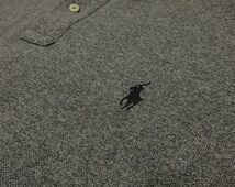 Polo Ralph Lauren ラルフローレン CLASSIC FIT 半袖 ポロシャツ 鹿の子 メンズ ビッグサイズ (XXL) 杢グレー　● r-50_画像4