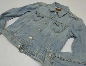 Levi's リーバイス 加工 デニムジャケット Gジャン トルコ製 レディース キッズ (M) ユーロ