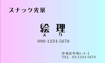 ★フルオーダーフルカラー名刺 ロゴ・写真・QRコード無料　片面1箱100枚 900円 プラケース付 ★ _画像5