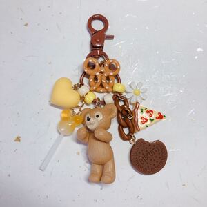 ハンドメイド キーホルダー くま