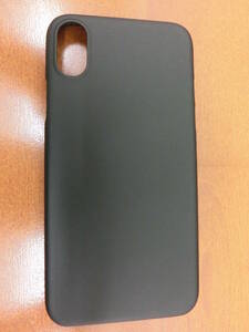 お値打ち：USED美品★iPhoneⅩ　ラバーカバー/ブラック★　