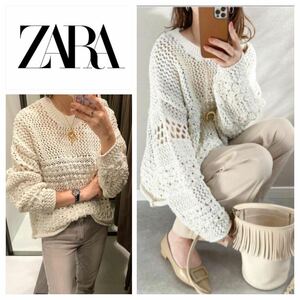 ZARA 新品 ニット　トップス テクスチャーニットセーター　M 21327