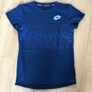 LOTTO 半袖Tシャツ サイズS 150 紺色　スポーツ　女の子