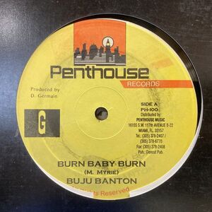 12inchレコード　 BUJU BANTON / BURN BABY BURN (DIS YA TIME)