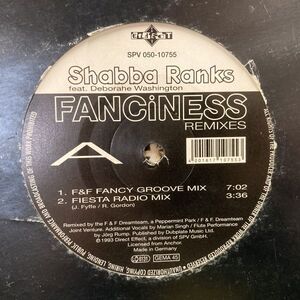 12inchレコード　 SHABBA RANKS / FANCINESS REMIXES