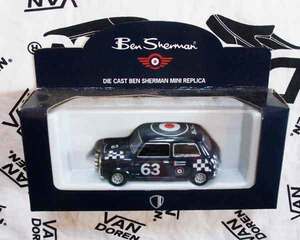 激レア非売品/ミニクーパー/MINI COOPER/ベンシャーマンBENSHERMAN/紺色／ルーフはターゲットマーク仕様!!/MODS モッズ 60's