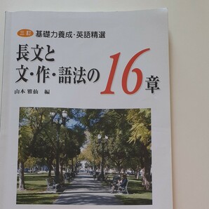 英語精選　長文と文・作・語法の16章　山口書店