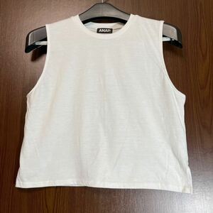 ANAP アナップ ノースリーブTシャツ ノースリーブ トップス ホワイト