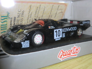 高橋国光 Quartzo QLM99016 1/43 ポルシェ KREMER Porsche 962C LONG TAIL #10 KENMOOD LE MANS 1986 高橋国光/MERWE/GARTNER