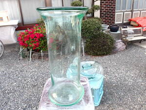 【H10419】ガラス 花瓶 花器 花入れ オブジェ インテリア