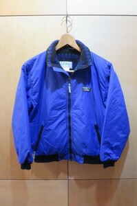 LL.Bean ナイロン 総柄フリース シェル ジャケット キッズ L レディース S ビーン 90s ビンテージ