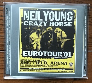 1783 / 2 листов комплект / NEIL YOUNG & CRAZY HORSE / EUROTOUR'01 / WALTING FOR A HURRUCANE / Neal * Young / прекрасный товар 