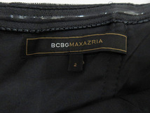 ビーシービージーマックスアズリア BCBG MAXAZRIA ワンピース パーティ チューブ ホルターネック ビジュー ダークグリーン ブロンズ 2_画像6