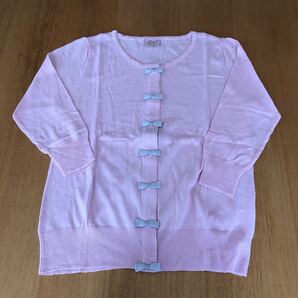 【新品】未使用 カットソー カーディガン トップス ピンク M size