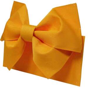 日本製 ジュニアサイズ 浴衣 浴衣帯 作り帯 ゆかた帯 結び帯 蝶蝶 黄色