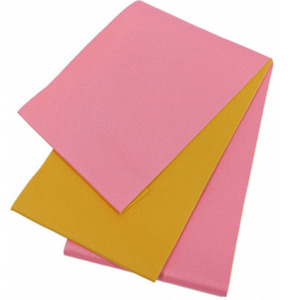 日本製 リバーシブル 大きいサイズ 浴衣帯 単衣 無地 ゆかた帯 浴衣 超長尺 ロングサイズ ピンク×黄色