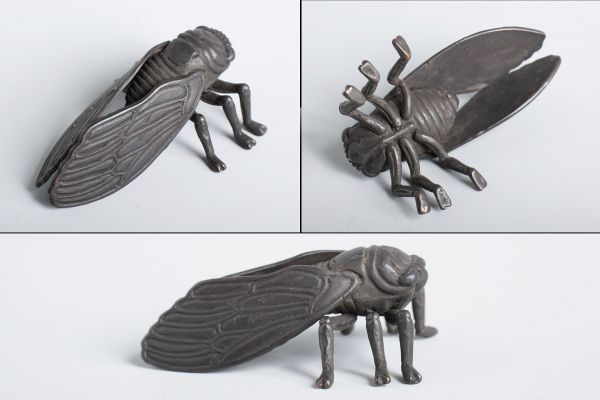 特価正規品 銅製アンティーク昆虫黄金虫一輪挿し 工芸品