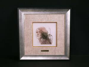 DAIVA Staskeviciene large va[ Carmen /karu men ] 58/100 copperplate engraving etching litoania beauty picture genuine work frame * beautiful goods tube 22999