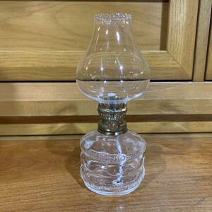 [21041804HT] kerosene lamp / stick core lamp / onion clear Hoya / oil lamp / Hong Kong made / unused 