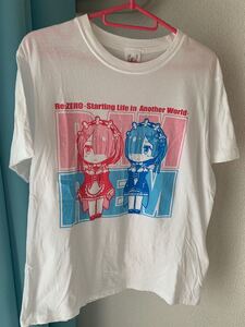 【アミューズメント専用景品】 Re:ゼロから始める異世界生活 Tシャツ レムラム 開封済み 未使用
