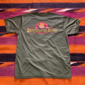 米軍 海兵隊 放出品 メンテナンス マニア Tシャツ サイズ L USMC メカニック アメ車 バイク