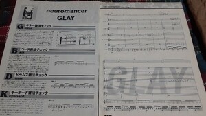 GiGS☆バンドスコア☆切り抜き☆GLAY『neuromancer』▽8GC：A171