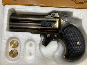 ハドソン モデルガン レミントン ダブル・デリンジャー ハイスタンダード D-100 ブラックメタル 未発火 SPG規格適合品